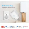 Spine intelligente PNI SmartHome WP800 Controllo Internet WiFi, App Tuya Smart, compatibile con Amazon Alexa e Google Home, Bianco