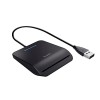 Trust Primo Lettore di Smart Card, DNI, Conforme con FIPS 201, FIPS TAA e ISO 7816 Classe A, B, C, Cavo di 100 cm, USB Plug & Play, Nero