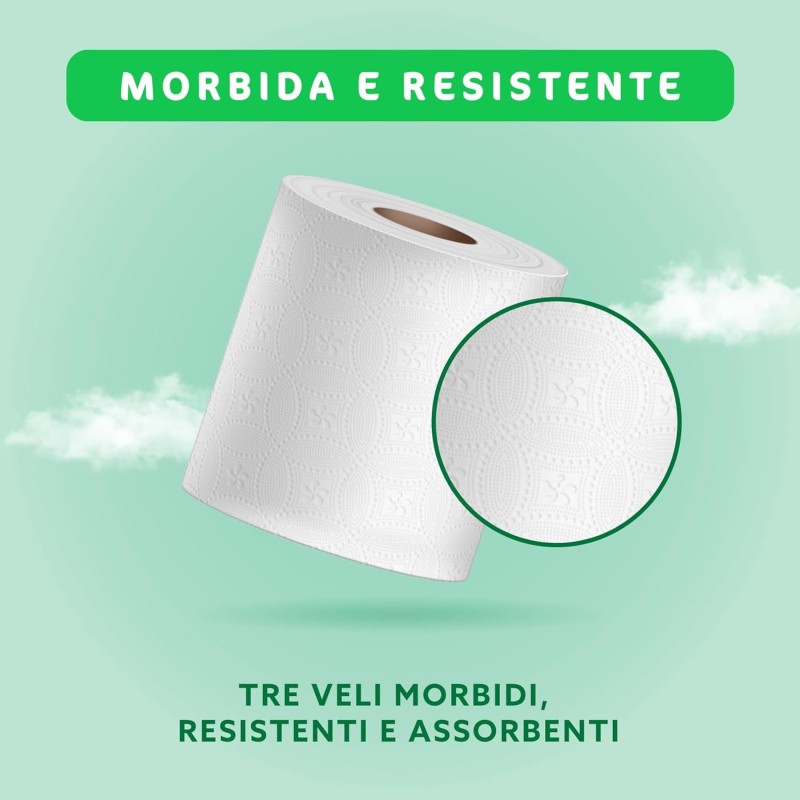 by Amazon Carta Igienica, 3 Veli 100 % Riciclata, Morbida e Resistente, 48 Rotoli (6 Confezioni da 8), 200 Fogli per Rotolo, Certificata FSC - 8 unità (Confezione da 6)