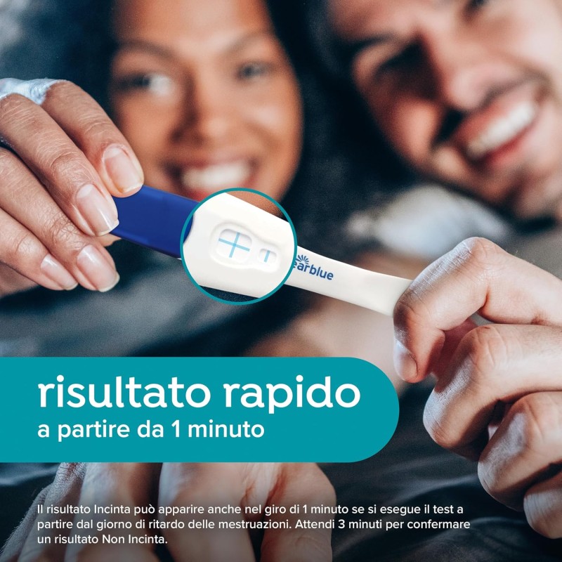 Test di Gravidanza Clearblue Rilevazione Rapida Maxiformato, Risultato Rapido, anche in 1 minuto*, 3 Test
