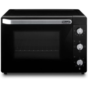 De'Longhi Forno Elettrico EO40112.BK con 5 livelli di Cottura da 40L, Friggitrice ad Aria, Dotato di Timer e Luce interna, Termostato Temperatura 80-230°C,Doppio Vetro, Include Teglia e Griglia, Nero - 40 Litri De'Longhi Forno Elettrico EO40112.BK con 5 livelli di Cottura da 40L, Friggitrice ad Aria, Dotato di Timer e Luce interna, Termostato Temperatura 80-230°C,Doppio Vetro, Include Teglia e Griglia, Nero - 40 Litri