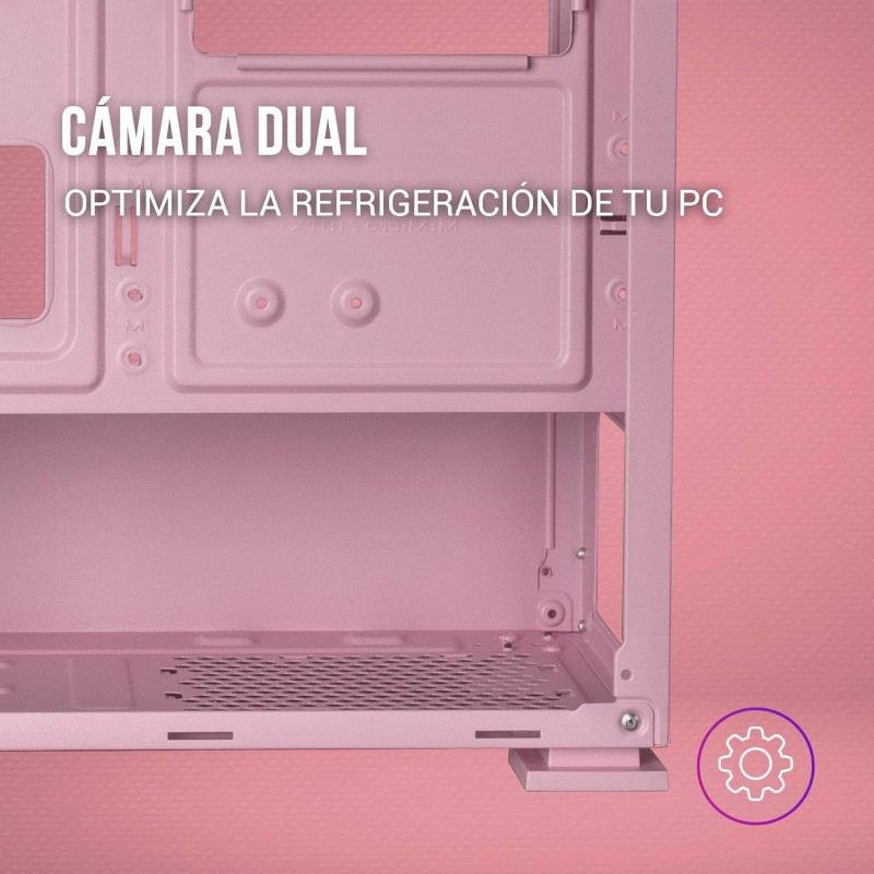 Mars Gaming MCZ, Premium Compact PC Custodia per PC, MicroATX, Panel + Front Mesh, Rosa Mars Gaming MCZ, Premium Compact PC Custodia per PC, MicroATX, Panel + Front Mesh, Rosa