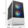 Mars Gaming MCZ, Premium Compact PC Custodia per PC, MicroATX, Panel + Front Mesh, Bianco Mars Gaming MCZ, Premium Compact PC Custodia per PC, MicroATX, Panel + Front Mesh, Bianco