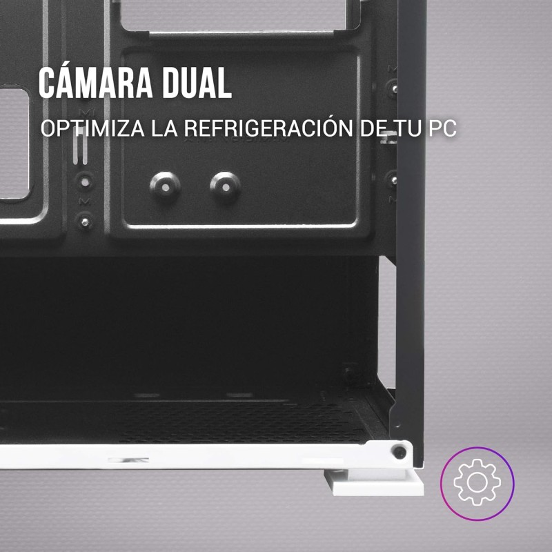 Mars Gaming MCZ, Premium Compact PC Custodia per PC, MicroATX, Panel + Front Mesh, Bianco Mars Gaming MCZ, Premium Compact PC Custodia per PC, MicroATX, Panel + Front Mesh, Bianco