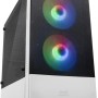 Mars Gaming MCZ, Premium Compact PC Custodia per PC, MicroATX, Panel + Front Mesh, Bianco