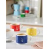 Bialetti Sei Tazzine Impilabili, Multicolore, Porcellana, Multicolore, ‎9 x 9 x 28.5 cm, 450 grammi