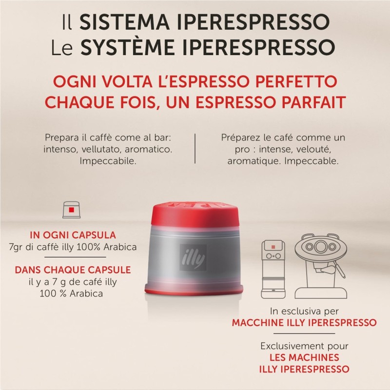 illy Capsule Caffè Iperespresso Tostato Forte, 6 Confezioni da 18 Capsule, Totale 108 Capsule