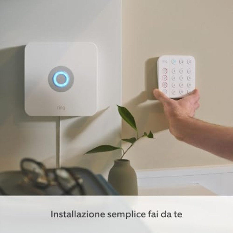 Kit Ring Alarm - S | Sistema di allarme per la sicurezza della tua casa con monitoraggio assistito opzionale - Senza vincoli di lunga durata - Compatibile con Alexa