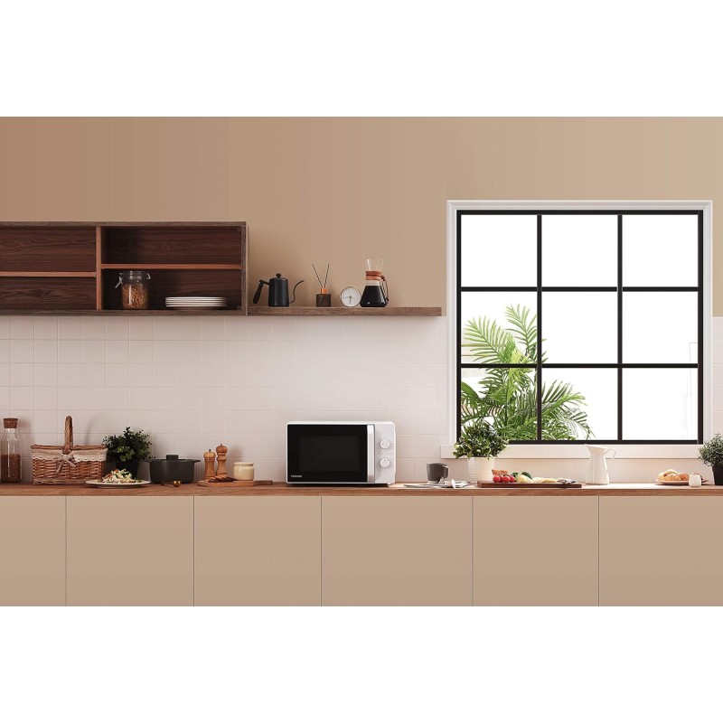 Toshiba MW2-MG20P(WH) 3-in-1 Forno Microonde Grill Combinato, 20 L, 5 Livelli di Potenza Regolabili, Timer, 800 W, Grill 1000 W, Bianco - Bianco Toshiba MW2-MG20P(WH) 3-in-1 Forno Microonde Grill Combinato, 20 L, 5 Livelli di Potenza Regolabili, Timer, 800 W, Grill 1000 W, Bianco - Bianco