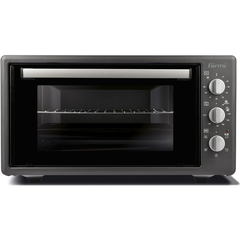 Girmi FE4500 Forno Elettrico Ventilato, 1400 W, 45 Litri, Timer 90 min, Termostato Regolabile, Funzioni Cottura Base, Grill, Combinata, Accesori Inclusi, Grigio Antracite - 45 Litri Girmi FE4500 Forno Elettrico Ventilato, 1400 W, 45 Litri, Timer 90 min, Termostato Regolabile, Funzioni Cottura Base, Grill, Combinata, Accesori Inclusi, Grigio Antracite - 45 Litri