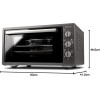 Girmi FE4500 Forno Elettrico Ventilato, 1400 W, 45 Litri, Timer 90 min, Termostato Regolabile, Funzioni Cottura Base, Grill, Combinata, Accesori Inclusi, Grigio Antracite - 45 Litri Girmi FE4500 Forno Elettrico Ventilato, 1400 W, 45 Litri, Timer 90 min, Termostato Regolabile, Funzioni Cottura Base, Grill, Combinata, Accesori Inclusi, Grigio Antracite - 45 Litri
