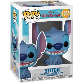 Funko Pop! Disney: Smiling Seated Stitch - Disney: Lilo & Stitch - Figura in Vinile da Collezione - Idea Regalo - Merchandising Ufficiale - Giocattoli per Bambini e Adulti - Movies Fans