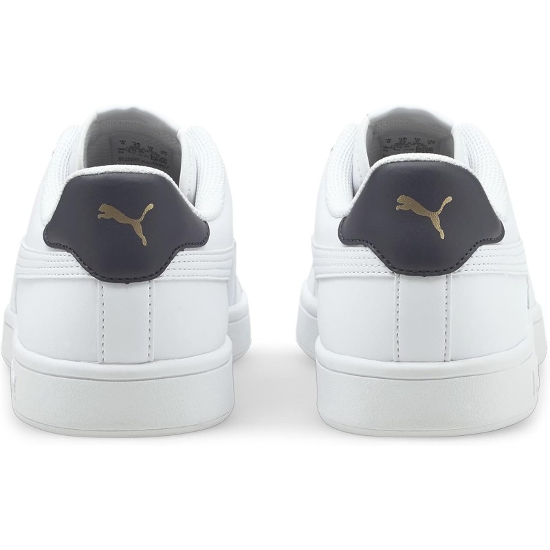 PUMA Puma Smash V2 L, Scarpe da Ginnastica, Unisex - Adulto - 42.5 EU Bianco Puma White Puma White Peacoat Puma Team Gold PUMA Puma Smash V2 L, Scarpe da Ginnastica, Unisex - Adulto - 42.5 EU Bianco Puma White Puma White Peacoat Puma Team Gold