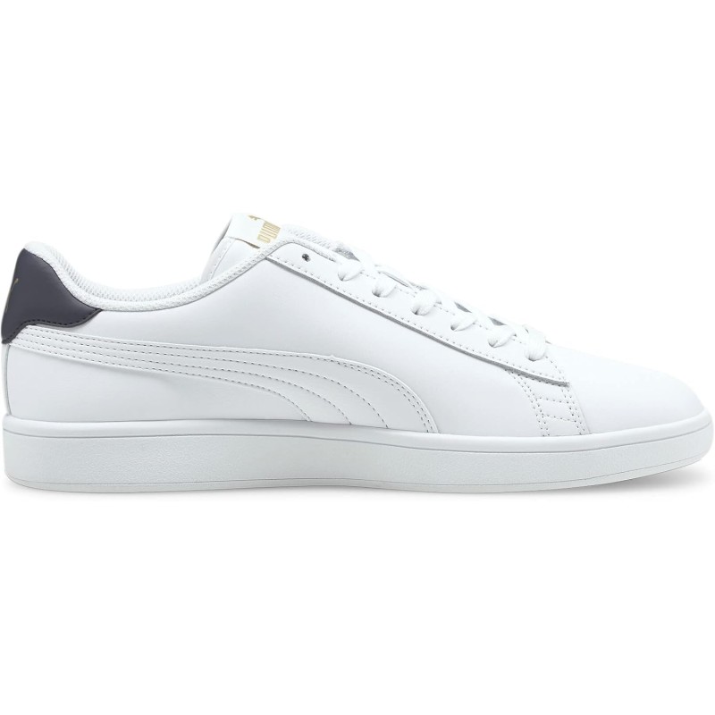 PUMA Puma Smash V2 L, Scarpe da Ginnastica, Unisex - Adulto - 43 EU Bianco Puma White Puma White Peacoat Puma Team Gold PUMA Puma Smash V2 L, Scarpe da Ginnastica, Unisex - Adulto - 43 EU Bianco Puma White Puma White Peacoat Puma Team Gold