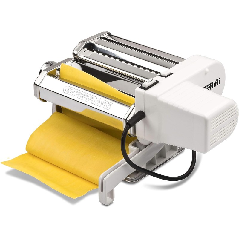 G3 Ferrari G20121 Macchina Della Pasta Sfoglia Mia, Rulli 15 cm, 9 livelli di spessore, 5 formati di pasta, Corpo Inox, Accessori inclusi, Bianco G3 Ferrari G20121 Macchina Della Pasta Sfoglia Mia, Rulli 15 cm, 9 livelli di spessore, 5 formati di pasta, Corpo Inox, Accessori inclusi, Bianco