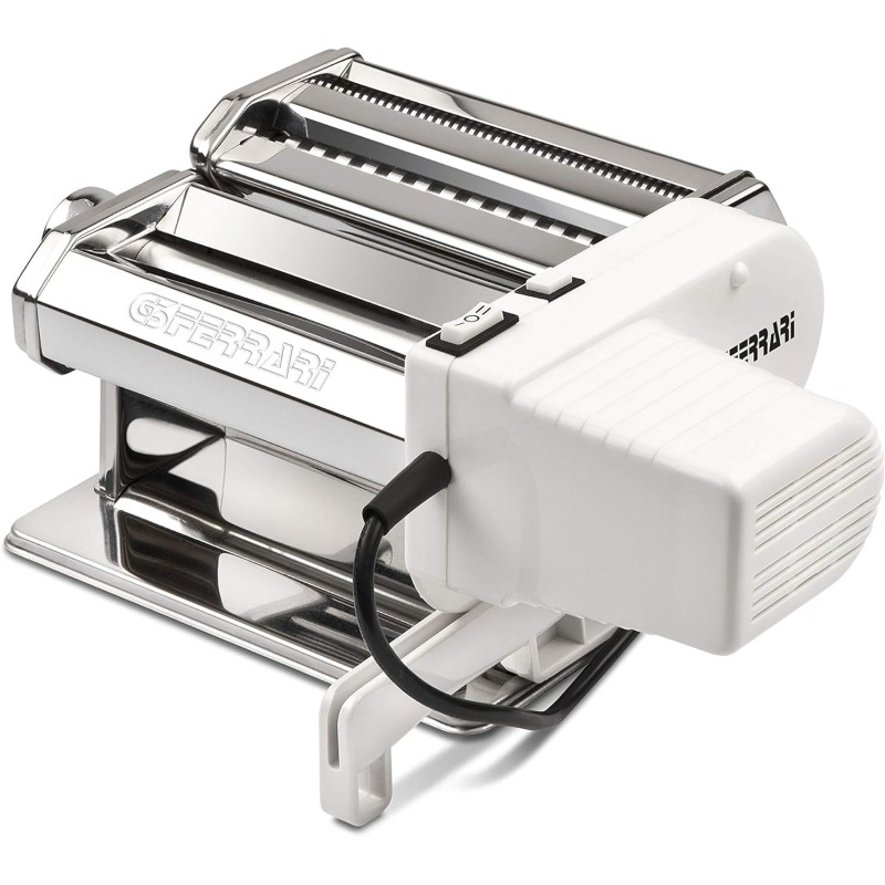 G3 Ferrari G20121 Macchina Della Pasta Sfoglia Mia, Rulli 15 cm, 9 livelli di spessore, 5 formati di pasta, Corpo Inox, Accessori inclusi, Bianco G3 Ferrari G20121 Macchina Della Pasta Sfoglia Mia, Rulli 15 cm, 9 livelli di spessore, 5 formati di pasta, Corpo Inox, Accessori inclusi, Bianco
