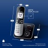 Panasonic KX-TG6861JTB Telefono Cordless Digitale con Segreteria Telefonica Digitale, Unità Base e Ricevitore Singolo, ID Chiamante, Blocco Chiamate, Blocco Chiamate Automatiche, Display LCD, Nero - Singolo Nero Panasonic KX-TG6861JTB Telefono Cordless Digitale con Segreteria Telefonica Digitale, Unità Base e Ricevitore Singolo, ID Chiamante, Blocco Chiamate, Blocco Chiamate Automatiche, Display LCD, Nero - Singolo Nero