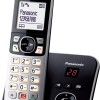 Panasonic KX-TG6861JTB Telefono Cordless Digitale con Segreteria Telefonica Digitale, Unità Base e Ricevitore Singolo, ID Chiamante, Blocco Chiamate, Blocco Chiamate Automatiche, Display LCD, Nero - Singolo Nero