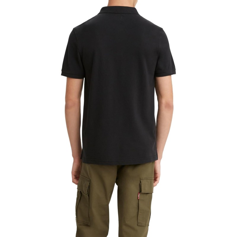Levi's Housemark Polo T-Shirt Uomo - L Mineral Black Plus Levi's Housemark Polo T-Shirt Uomo - L Mineral Black Plus