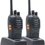 Radio portatile PNI PMR R40 PRO, set con 2 pezzi, 0,5W, ASQ, TOT, monitor, programmabile, batterie 1200mAh, caricabatterie e cuffie inclusi, VOX function - 2 piece kit