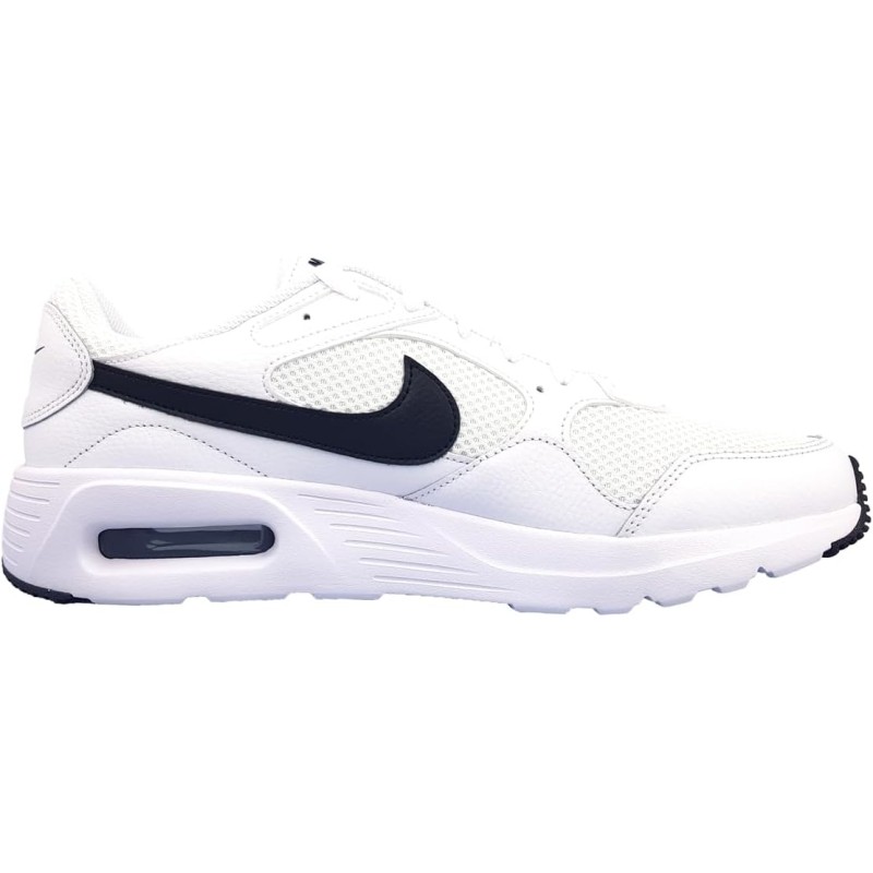 NIKE Air Max Sc Leather, Sneaker Uomo - 44.5 EU White Black White NIKE Air Max Sc Leather, Sneaker Uomo - 44.5 EU White Black White
