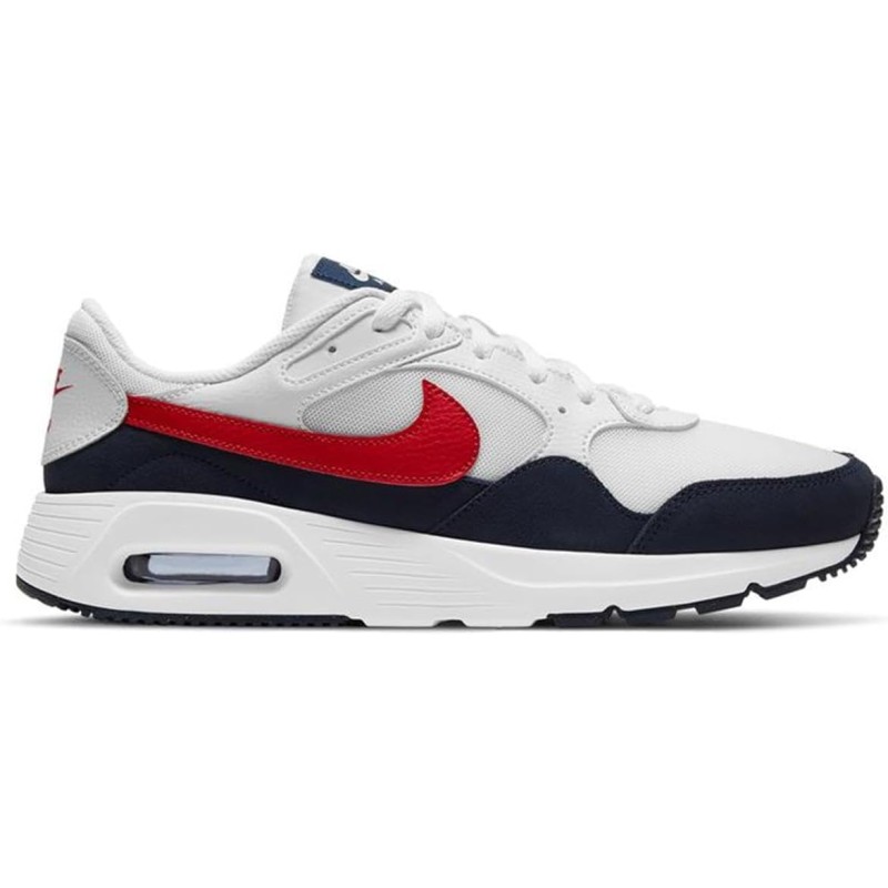 NIKE Air Max Sc Leather, Sneaker Uomo - 39 EU White University Red Obsidian NIKE Air Max Sc Leather, Sneaker Uomo - 39 EU White University Red Obsidian