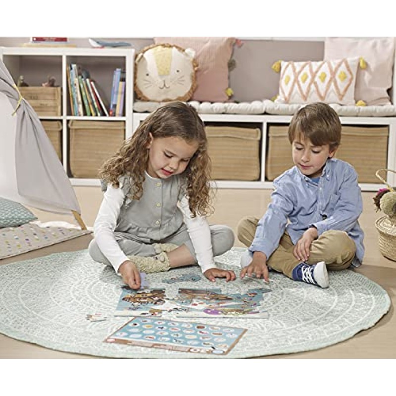 Educa - Detectives' puzzle. Nave Pirata. Puzzle Bambini 50 pezzi. Monta il puzzle e trova i 30 ojjetti persi. Raccomandato da 4 5 6 anni (18896)