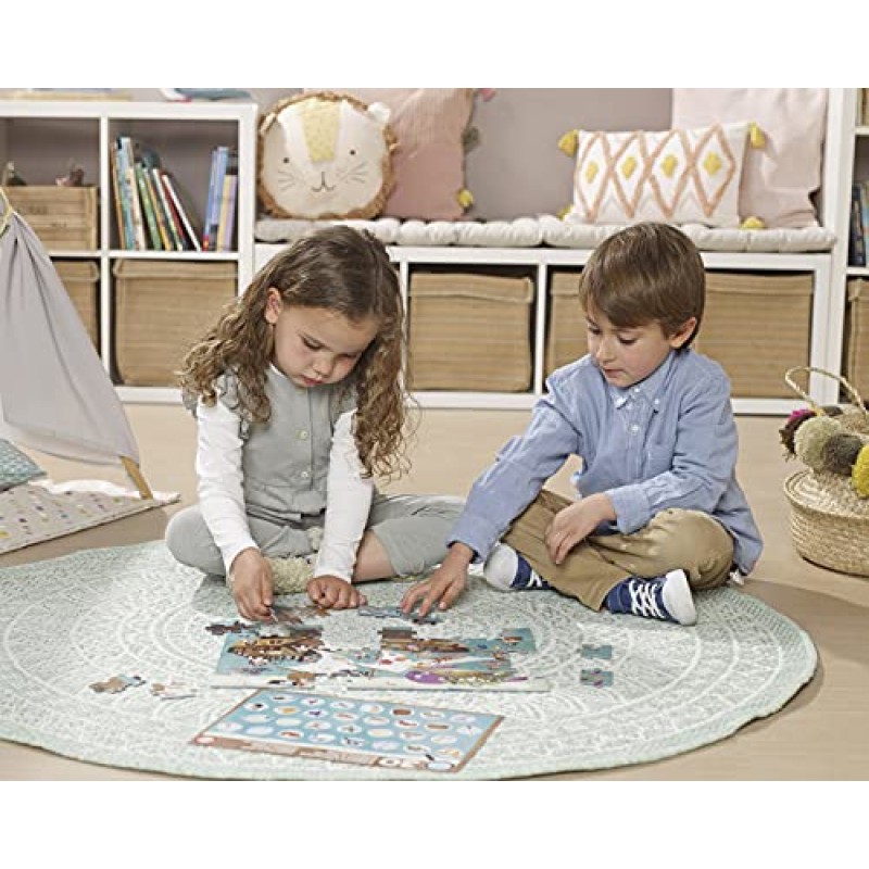 Educa - Detectives' puzzle. Nave Pirata. Puzzle Bambini 50 pezzi. Monta il puzzle e trova i 30 ojjetti persi. Raccomandato da 4 5 6 anni (18896)