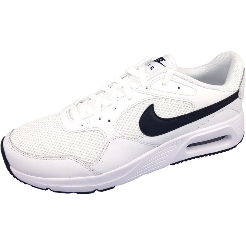 NIKE Air Max Sc Leather, Sneaker Uomo - 45.5 EU White Black White NIKE Air Max Sc Leather, Sneaker Uomo - 45.5 EU White Black White