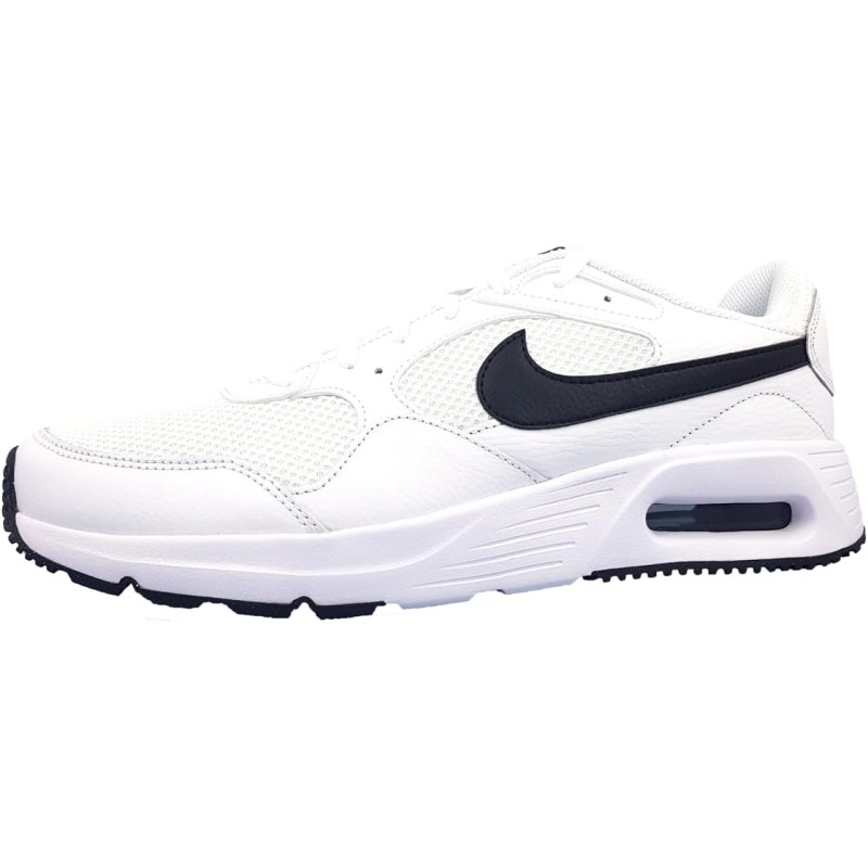 NIKE Air Max Sc Leather, Sneaker Uomo - 43 EU White Black White NIKE Air Max Sc Leather, Sneaker Uomo - 43 EU White Black White