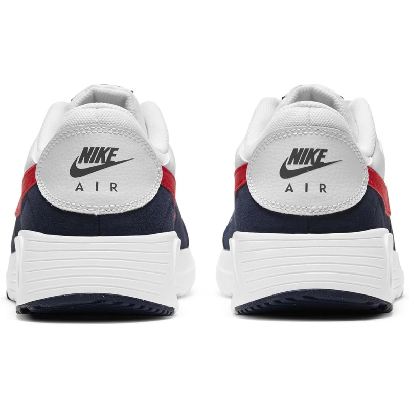 NIKE Air Max Sc Leather, Sneaker Uomo - 39.5 EU White University Red Obsidian NIKE Air Max Sc Leather, Sneaker Uomo - 39.5 EU White University Red Obsidian