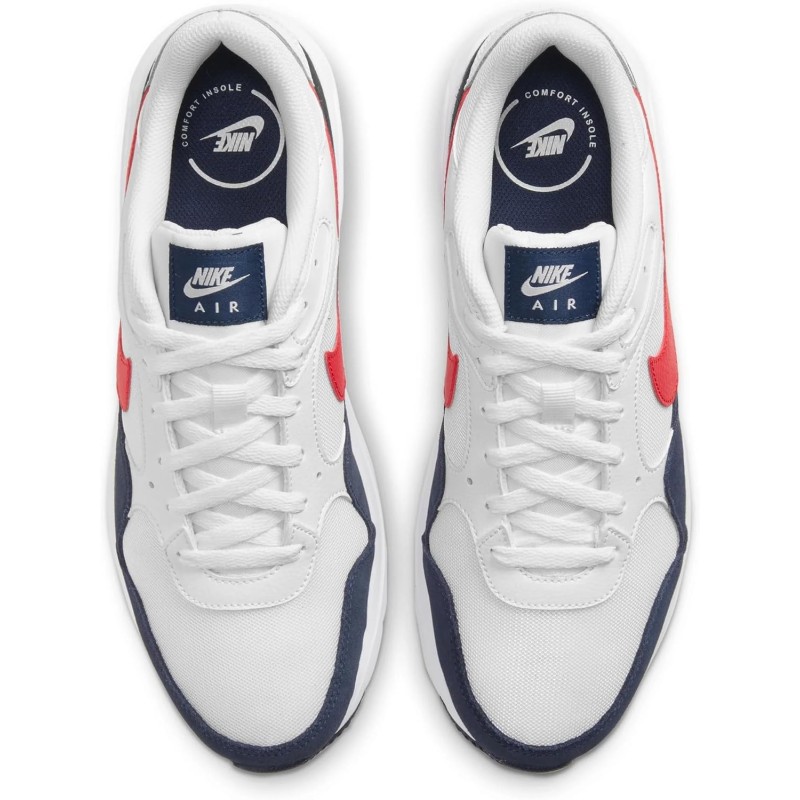 NIKE Air Max Sc Leather, Sneaker Uomo - 39.5 EU White University Red Obsidian NIKE Air Max Sc Leather, Sneaker Uomo - 39.5 EU White University Red Obsidian