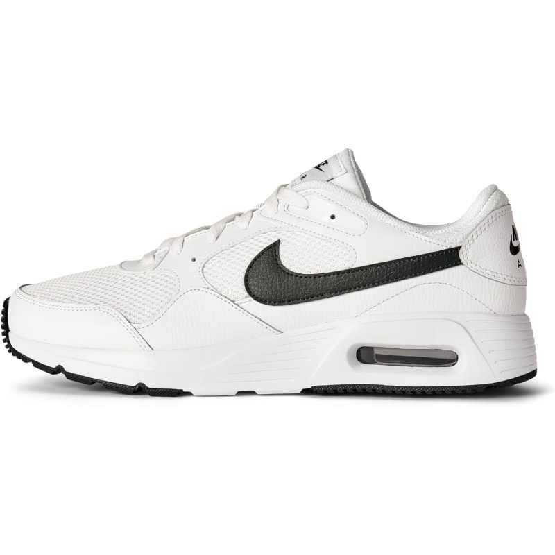 NIKE Air Max Sc Leather, Sneaker Uomo - 40.5 EU White Black White NIKE Air Max Sc Leather, Sneaker Uomo - 40.5 EU White Black White