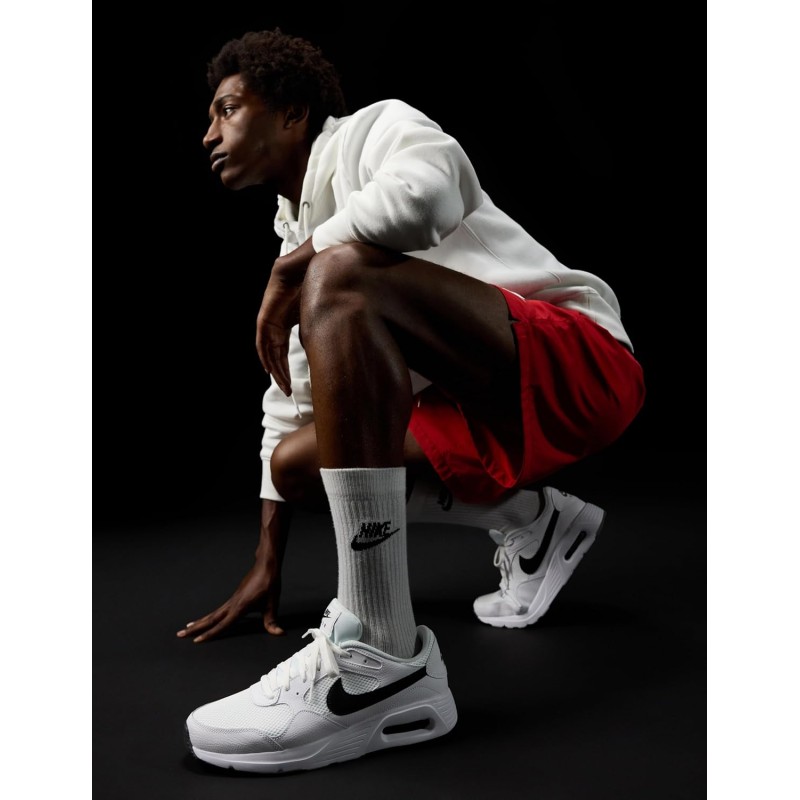 NIKE Air Max Sc Leather, Sneaker Uomo - 41 EU White Black White NIKE Air Max Sc Leather, Sneaker Uomo - 41 EU White Black White