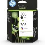 HP 305 Nero e Tricromia, 6ZD17AE, Confezione da 2 Cartucce Originali, Compatibili con Stampanti HP DeskJet serie 2700, 4100, HP Envy serie 6020, 6030, 6420, 6430