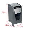 REXEL Optimum Auto Feed+ 225X, Distruggidocumenti Automatico, 225-248 Fogli (80-70 gr/mq), Taglio a Frammento, Livello di Sicurezza P-4, per Piccoli Uffici, Capacità 60 Litri, con Ruote, 2020225XEU - 225 Fogli