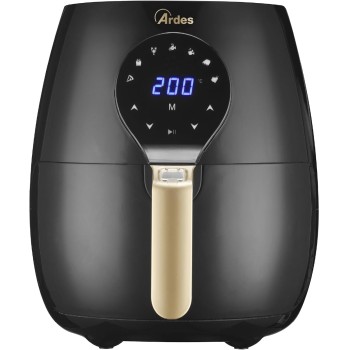Ardes Eldorada Maxi AR1K33 - Friggitrice ad aria 5 litri - Airfryer con tecnologia Rapid Air - Air fryer 7 in 1, temperatura e timer regolabili, display digitale touch - 5 L Nero