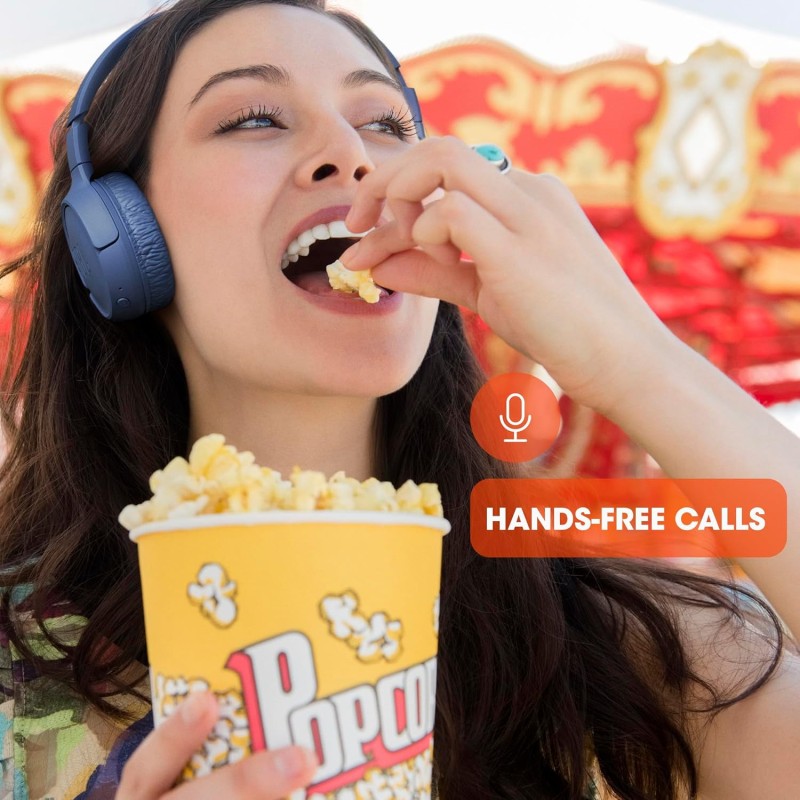 JBL Tune 510 BT Cuffie On-Ear Wireless, Bluetooth 5.0, Pieghevole, Microfono Integrato, Connessione Multipoint e ad Assistente Vocale, fino a 40 Ore di Autonomia e Ricarica Veloce, Nero - Nero