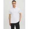 JACK & JONES Polo Plain Shirt Collar Polo - L Bianco12136668 JACK & JONES Polo Plain Shirt Collar Polo - L Bianco12136668