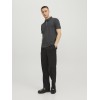 JACK & JONES Polo Plain Shirt Collar Polo - M Dark Grey Melange/Detail: Tonal/Black/Sl... JACK & JONES Polo Plain Shirt Collar Polo - M Dark Grey Melange/Detail: Tonal/Black/Sl...