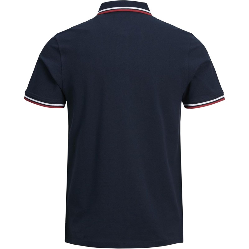 JACK & JONES Polo Plain Shirt Collar Polo - M Marino12136668 JACK & JONES Polo Plain Shirt Collar Polo - M Marino12136668