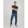 JACK & JONES Polo Plain Shirt Collar Polo - L Navy Blazer JACK & JONES Polo Plain Shirt Collar Polo - L Navy Blazer