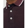 JACK & JONES Polo Plain Shirt Collar Polo - XXL Port Royale/Detail:play 1/Slim Fit JACK & JONES Polo Plain Shirt Collar Polo - XXL Port Royale/Detail:play 1/Slim Fit