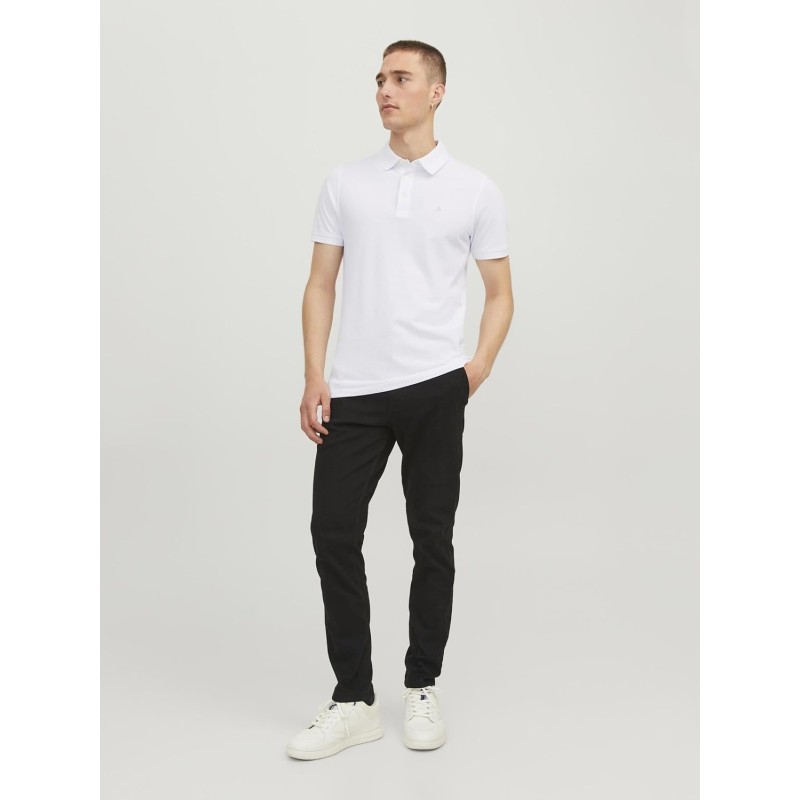 JACK & JONES Polo Plain Shirt Collar Polo - S Bianco12136668 JACK & JONES Polo Plain Shirt Collar Polo - S Bianco12136668