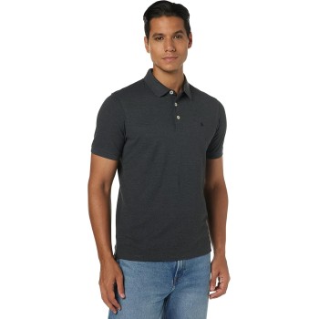 JACK & JONES Polo Plain Shirt Collar Polo - XL Dark Grey Melange/Detail: Tonal/Black/Slim JACK & JONES Polo Plain Shirt Collar Polo - XL Dark Grey Melange/Detail: Tonal/Black/Slim