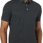 JACK & JONES Polo Plain Shirt Collar Polo - XL Dark Grey Melange/Detail: Tonal/Black/Slim