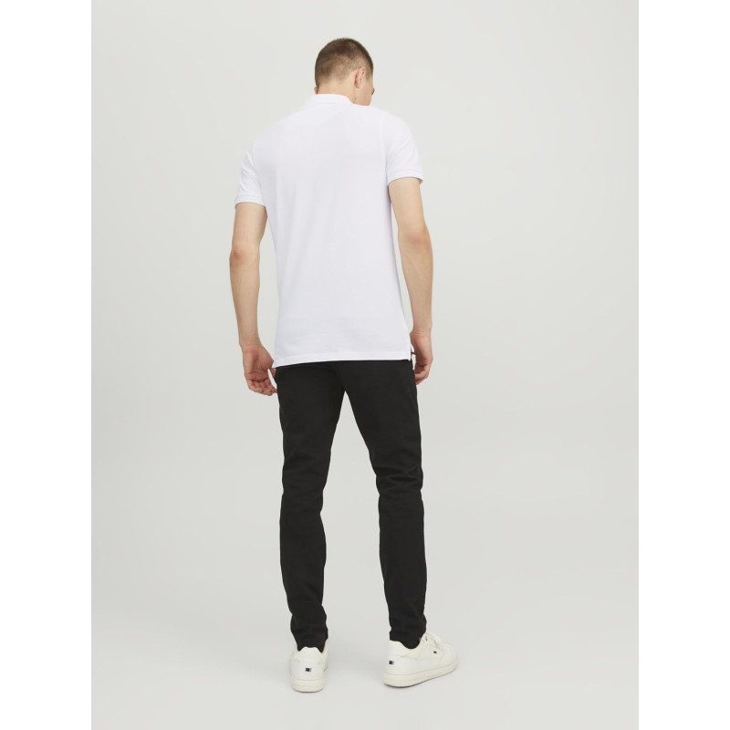 JACK & JONES Polo Plain Shirt Collar Polo - XL Bianco12136668 JACK & JONES Polo Plain Shirt Collar Polo - XL Bianco12136668