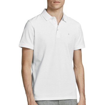 JACK & JONES Polo Plain Shirt Collar Polo - XL Bianco12136668 JACK & JONES Polo Plain Shirt Collar Polo - XL Bianco12136668