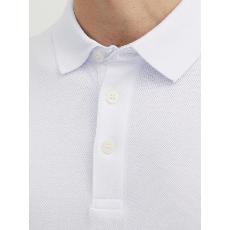 JACK & JONES Polo Plain Shirt Collar Polo - XL Bianco12136668 JACK & JONES Polo Plain Shirt Collar Polo - XL Bianco12136668