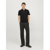 JACK & JONES Polo Plain Shirt Collar Polo - XL Black/Detail:tonal/Black/Slim JACK & JONES Polo Plain Shirt Collar Polo - XL Black/Detail:tonal/Black/Slim